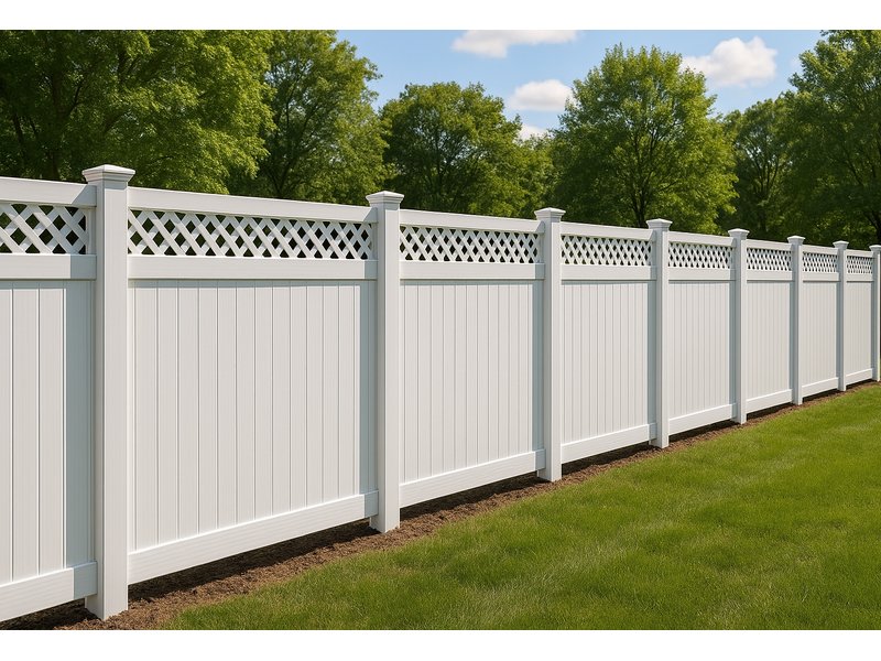Decorative Vinyl Fence Installation