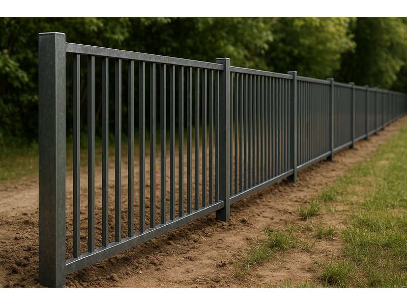 Galvanized Steel Fence with Rust Protection