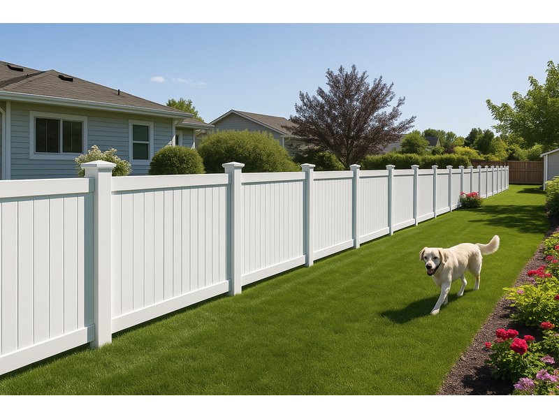 Matte Finish Vinyl Fence with WeatherSeal Protection