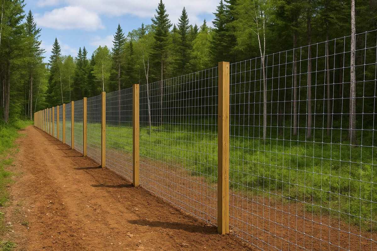 Deer Fence Installation with Professional Setup