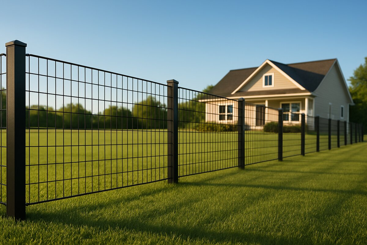New Modern Dog Fence Installation