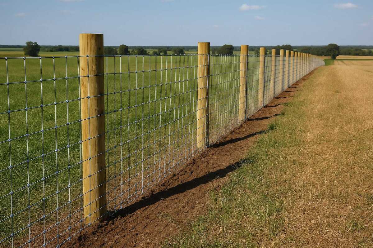 Farm Wire Fence Installation