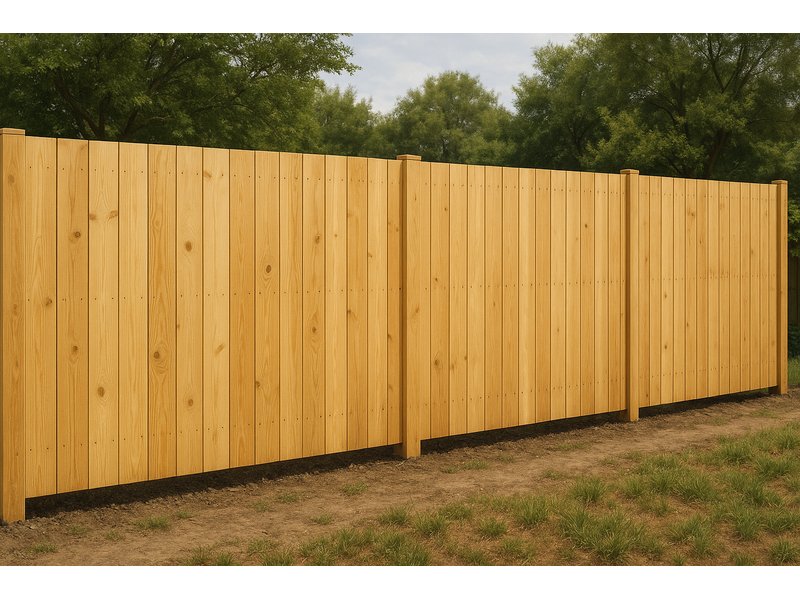 Premium Pine Wood Fence with Pressure Treatment