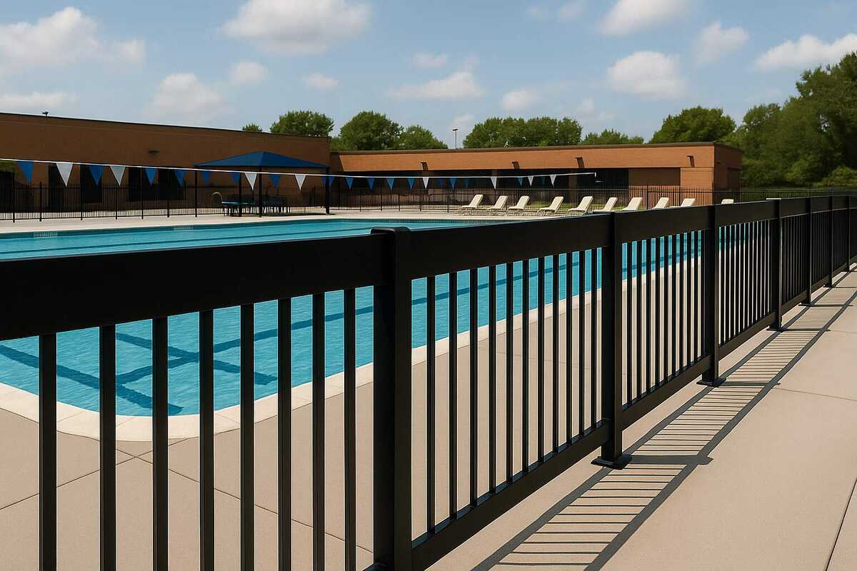 Sports Club Pool Fence Installation