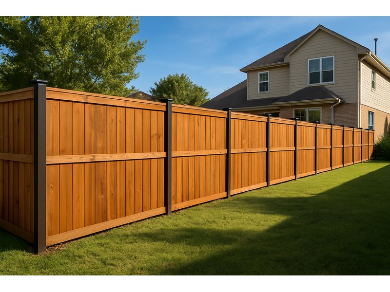 Stained Wood Fence Styles