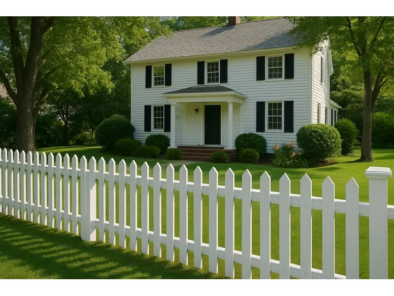 Classic White Picket Fence Installation in Helena